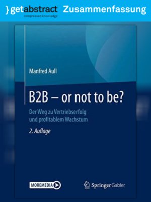 cover image of B2B – or not to be? (Zusammenfassung)